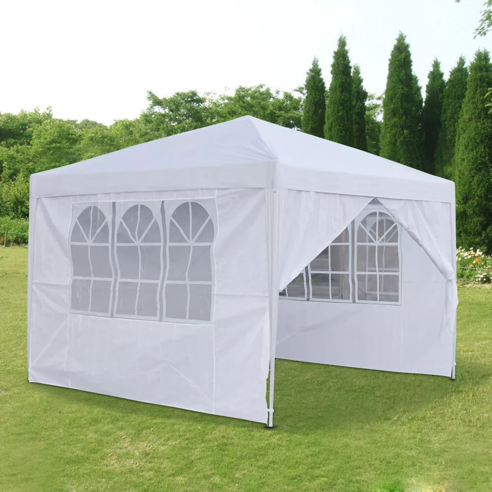 2.5x2.5m Pop Up Gazebo Marquee Outdoor Garden Party Tent Canopy with 4 Sides