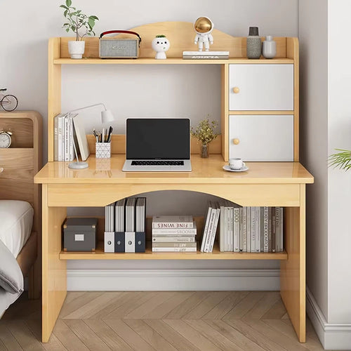 Wooden Computer Desk Home Office Writing Desk Study Table Workstation Cabinet UK