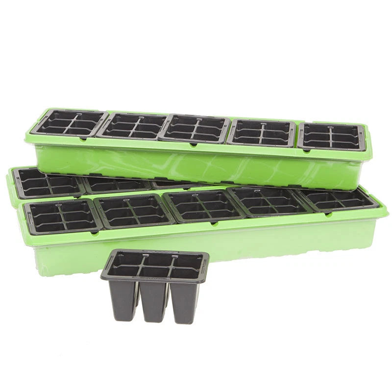 Windowsill Propagator Kit, Indoor Greenhouse, Set of 3, For 90 Plants, Reusable