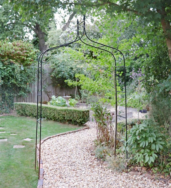 TRADITIONAL GARDEN ARCH HEAVY DUTY METAL ARCHWAY 2.5M
