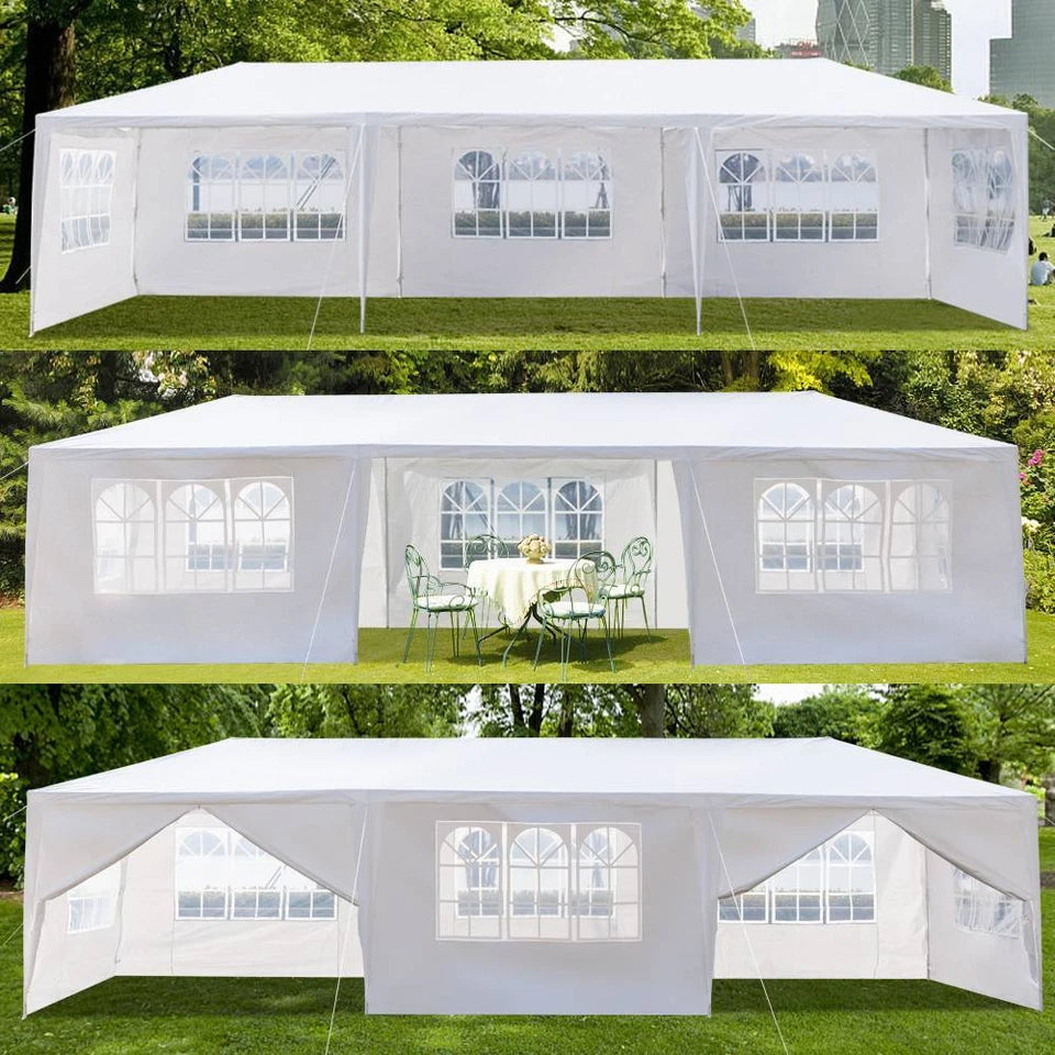 3x9m Outdoor Garden Gazebo Wedding Party Tent Canopy Marquee