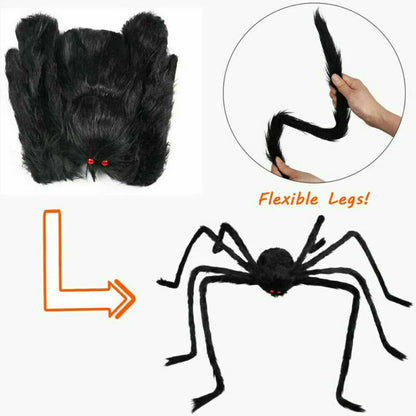 Large Halloween Big Giant Spider Indoor Outdoor Decoration Haunted House Prop