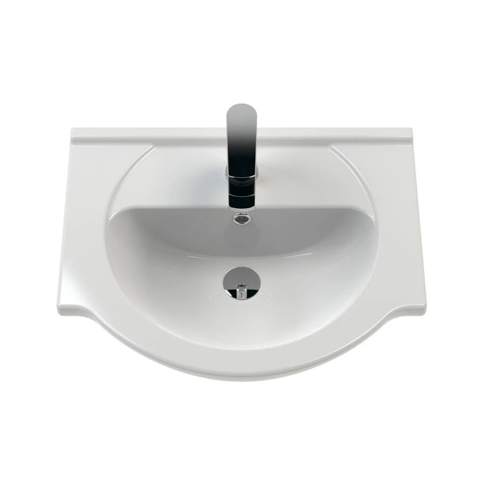 Bathroom Vanity Unit Furniture Suite Cabinet Toilet Basin Back To Wall WC 1050mm