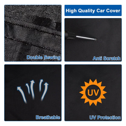 Waterproof 6 Layer Car Cover Heavy Duty Cotton Lined UV Protection