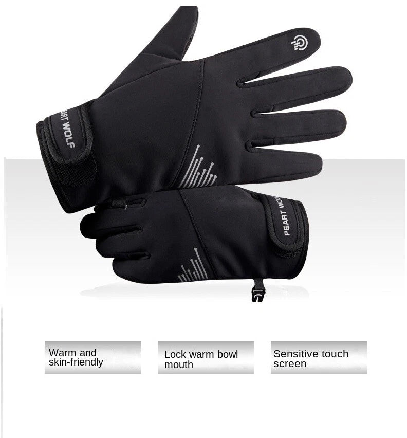 Winter Warm Gloves Thermal Touch Screen Thermal Waterproof Gloves For Cycling