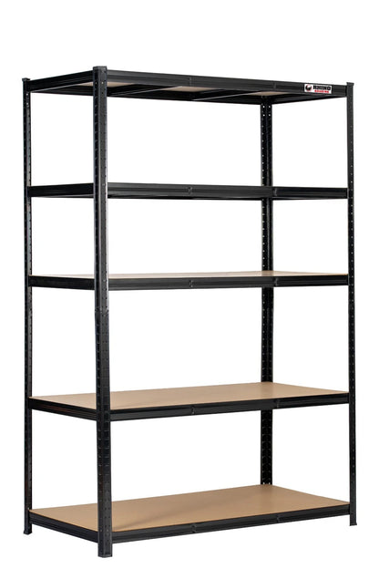 5 Tier Blue Metal Garage Shelving Unit 1000kg 180x120x60cm