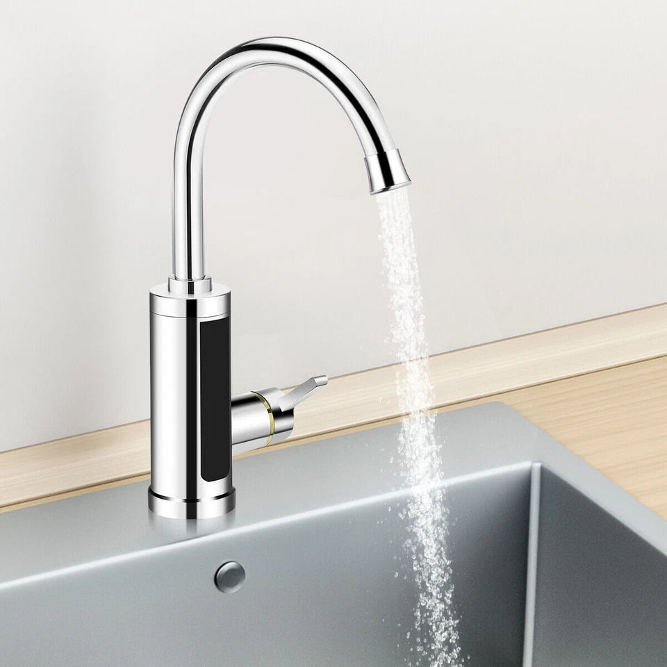 Electric Heating Tap Kitchen Bathroom Fast Instant Hot Water Heater Faucet UK