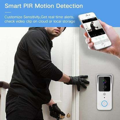 Wireless Smart WiFi Doorbell Video HD Camera Security Two-way Intercom Door Bell