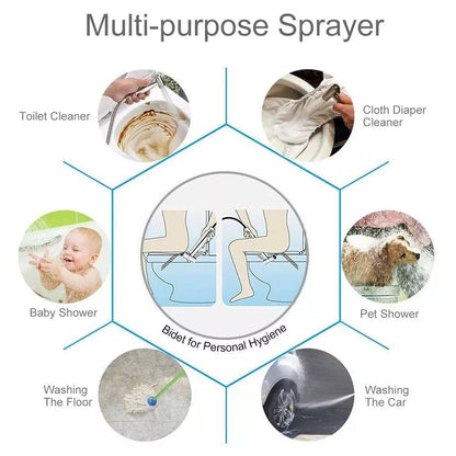 Thermostatic Mixer Valve Toilet Shower Head Bidet Spray Muslim Shower Shattaf UK