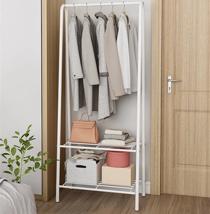 Metal Clothes Rail Hanging Rack Garment Display Stand Storage Shelf