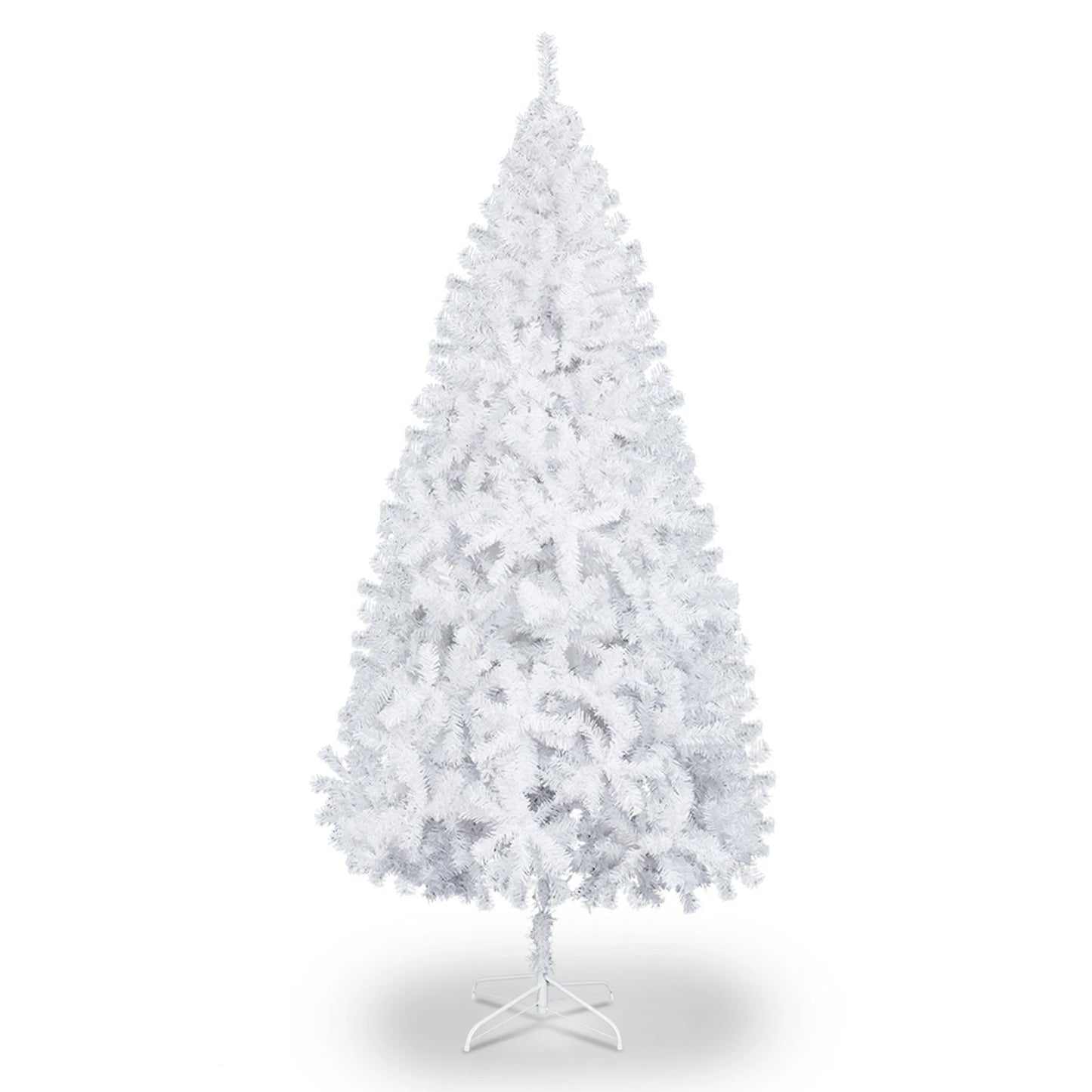 Large 6FT Christmas Tree Artificial Xmas Tree White With Stand Festive Decor