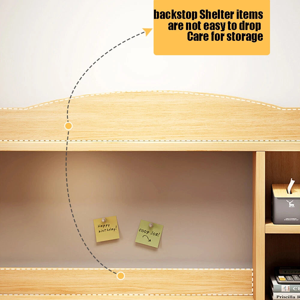 Computer Desk Study Table Writing Shelves Home Office Wooden Workstation Laptop