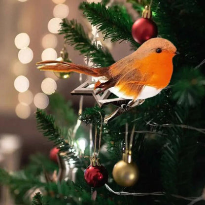 6/12x Clip On Christmas Robins Cute Festive Xmas Tree Bird Decoration Ornament