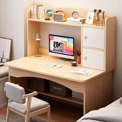 Wooden Computer Desk Home Office Writing Desk Study Table Workstation Cabinet UK