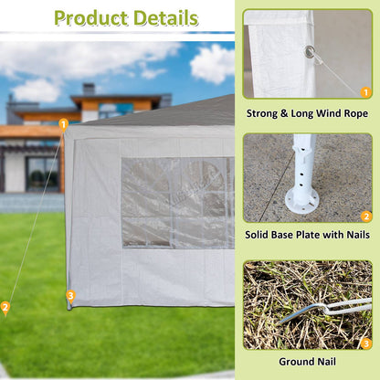 3x6m Garden PE Gazebo Party Wedding Camping