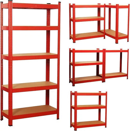 Garage Racking 5 Tier Shelving Unit Boltless Heavy Duty Metal Shelf Shed Storage