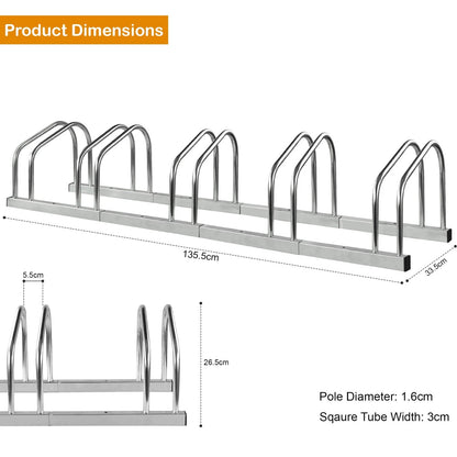 BIKE STAND RACK FOR BICYCLE PARKING STAND FLOOR WALL MOUNT INDOOR OUTDOOR NEW