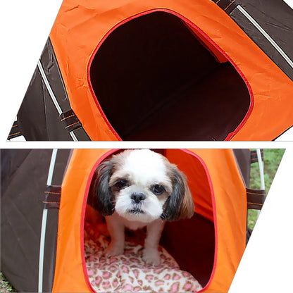 Sun-block Pet Tent Waterproof Tent Foldable Breathable Breathable Pet Shelter