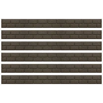 Garden Lawn Edging Flexible Flower Bed Border Wall Eco Recycled Rubber 'EZ' NEW