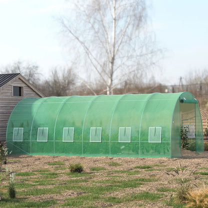 Walk-in Greenhouse Galvanised Frame Polly Tunnel Patio Garden Outdoor Polytunnel