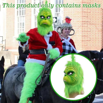 The Grinch Latex Mask Adults Costume Cosplay Christmas Fancy Dress Outfits