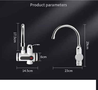 360° Kitchen Electric Heater Instant LED Faucet Home Hot Water Tap Fast Heat New