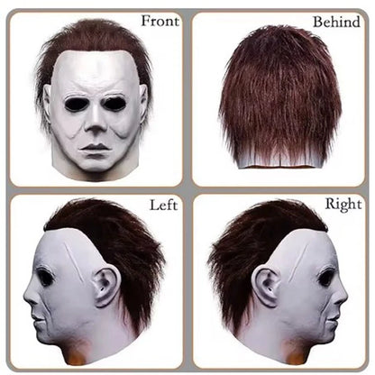 Halloween Cosplay Costume Michael Myers Mask Latex Full Head Killer Scary Prop