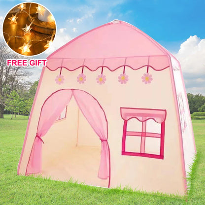 Kid Tent with Lights - Kids Play Tents Tents Pink Girls Toy House Gift