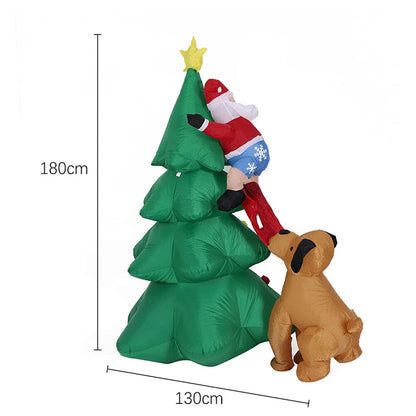 Christmas Inflatable Santa Snowman Christmas Tree Outdoor Decor