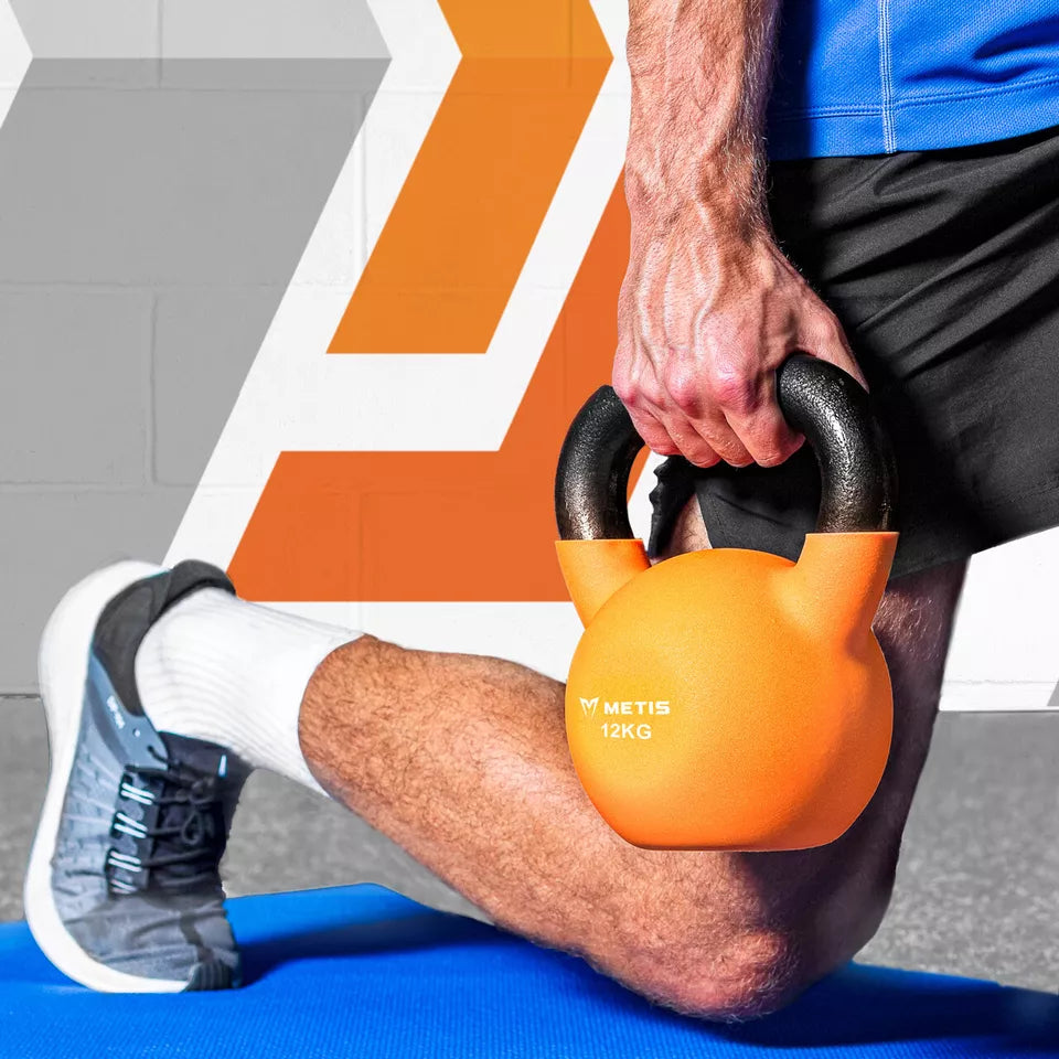 METIS Neoprene Kettlebells [4-20kg] | IRON TRAINING WEIGHTS – Gym/ Home Workouts