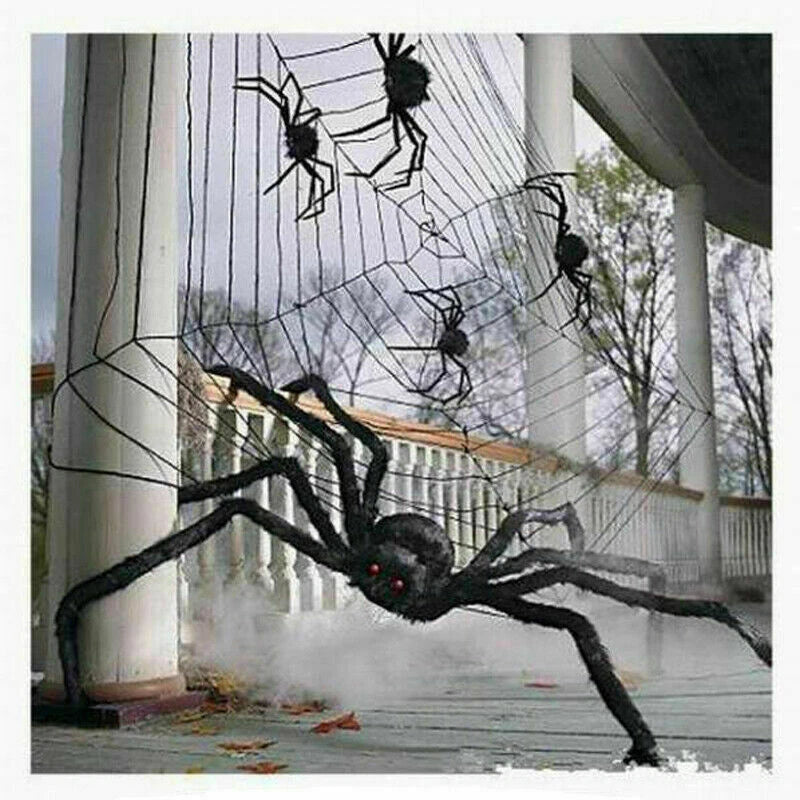 Large Halloween Big Giant Spider Indoor Outdoor Decoration Haunted House Prop