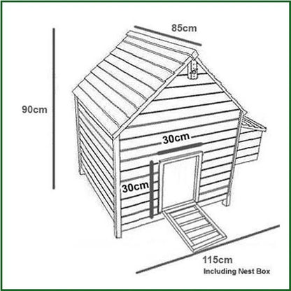 CHICKEN COOP RUN HEN HOUSE POULTRY ARK HOME NEST BOX COUP COOPS RABBIT HUTCH +
