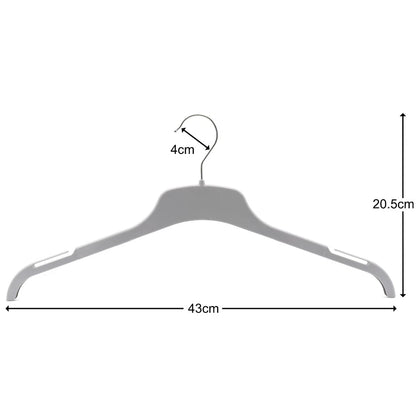 Strong Plastic Coat Clothes Hangers for Tops, Shirts, Dresses