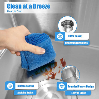 Double Bowl Stain less Steel Drop in Kitchen Sink Dish Washer Vegetable Sink