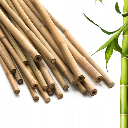 50 x 4ft Heavy Duty Bamboo Garden Canes Strong Thick Quality Plant Support