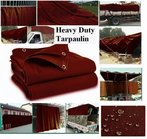 WINE 6Ft X 6Ft Heavy Duty Canvas Tarp Tarpaulin Outdoor Waterproof