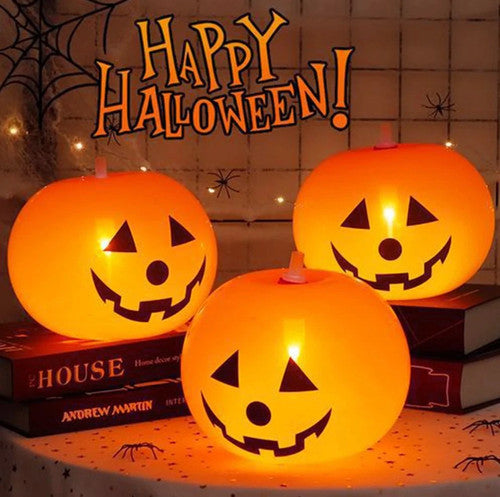 5PCS Halloween Decoration Inflatable Pumpkin with LED Lights Party Light Garden