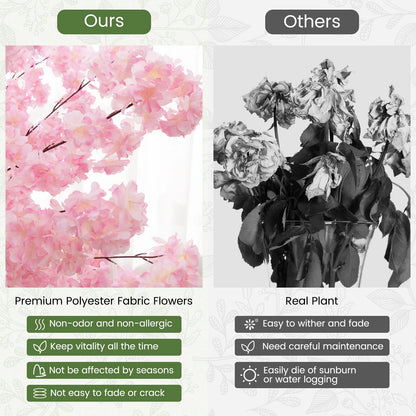 190cm Tall Artificial Cherry Blossom Tree Faux Floral Plant 1170 Flowers