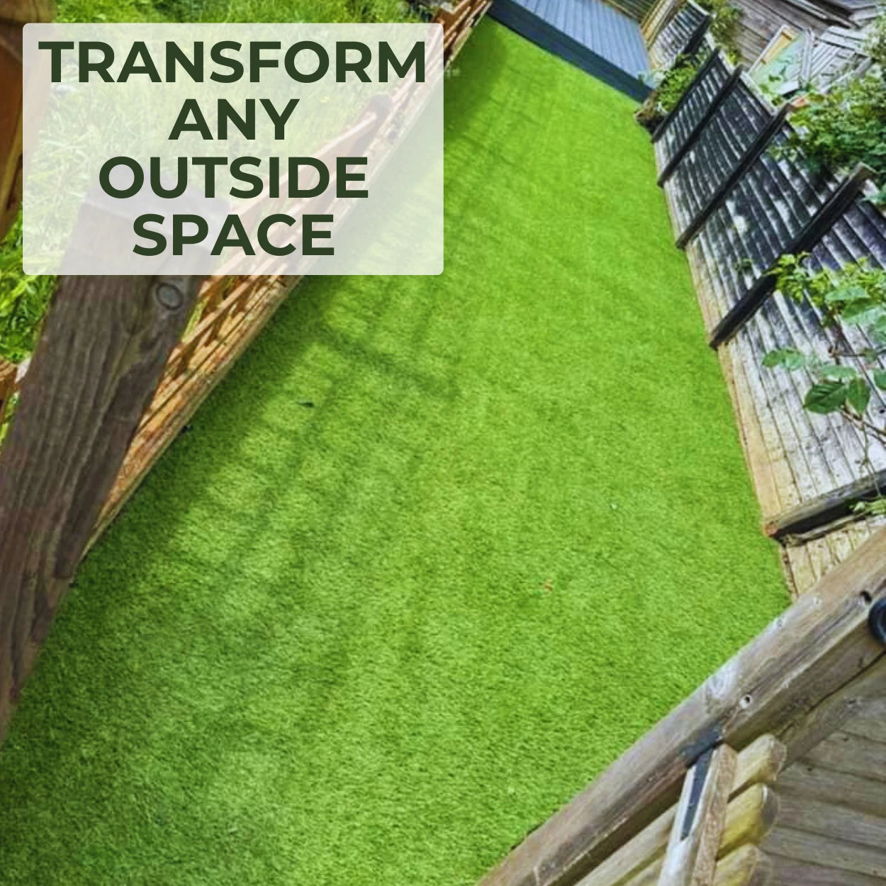 30mm Realistic Artificial Grass Natural Look Lawn Turf