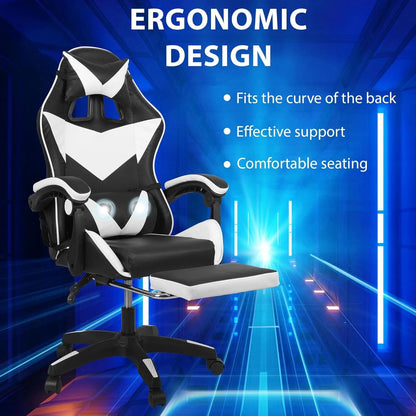 Ergonomic Gaming Chair Executive Office Computer Recliner Swivel Massage Chair