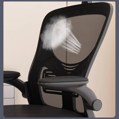 Mesh Office Chair with Adjustable Headrest, Ergonomic Swivel Computer Chair