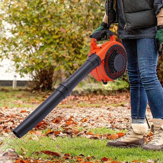 26cc Garden Yard Hand held Petrol Leaf Blower Powerful 2 Stroke Air Cooled Engine