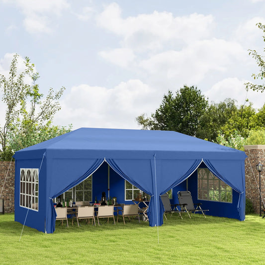 3x6m Garden Heavy Duty Pop Up Gazebo Marquee Party Tent Wedding Canopy New