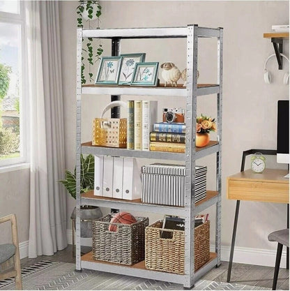 5 Tier Racking Shelf Heavy Duty Garage Shelving Storage Shelves Unit, 3 sizes