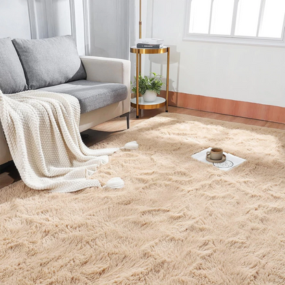 Fluffy Rugs Large Shaggy Rug Bedroom Living Room Anti Slip Soft Carpet
